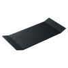 Блюдо для подачи плоское с двумя бортами 36,8 х 17 см, фарфор, серия Cloud Black, Home Chef