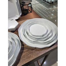 Тарелка с вертикальным боротом 25,5 см, h 2,8 см, серия Origami, Home Chef