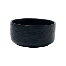 Салатник 14 см, h 7 см, фарфор, серия Cloud Black, Home Chef