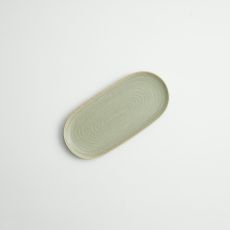 Блюдо овальное 25,5 х 12 см, h 2 см, серия Amber Green, Home Chef