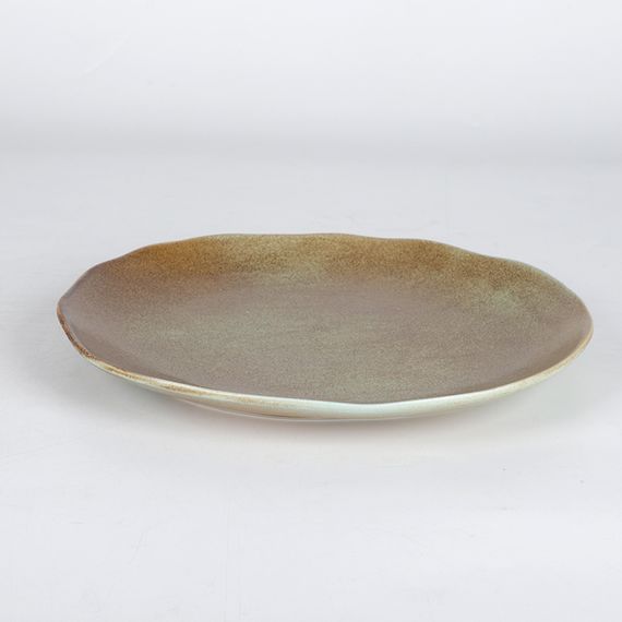 Тарелка десертная 20,5 см, коричнево-бирюзовая, серия Shade, Home Chef, изображение 2