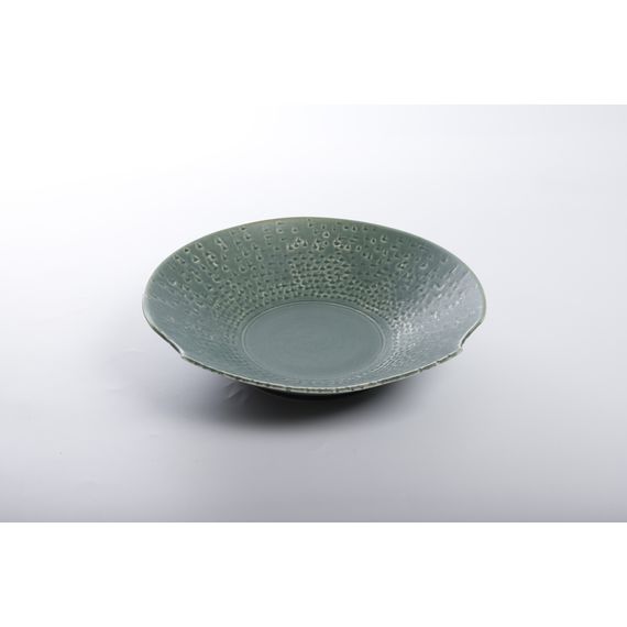 Тарелка обеденная 26 см, серо-бежевая, серия Shell, Home Chef, изображение 2