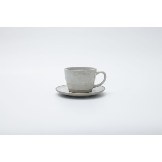 Чашка для чая 350 мл и блюдце,светло-серый, серия Sandy Grey, Home Chef, изображение 2