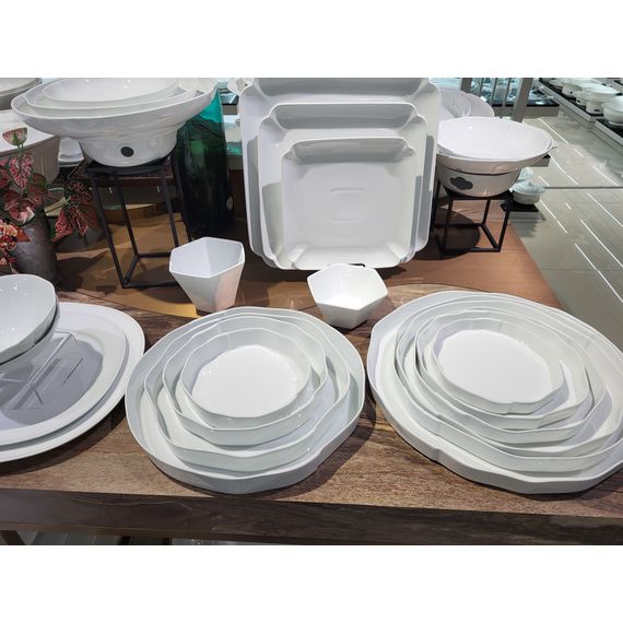 Тарелка с вертикальным боротом 25,5 см, h 2,8 см, серия Origami, Home Chef, изображение 2