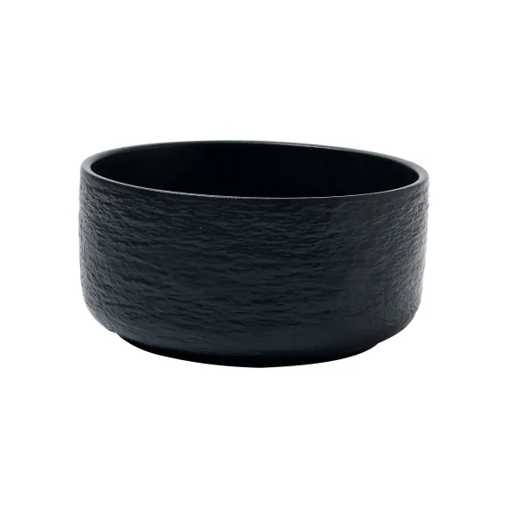 Салатник 14 см, h 7 см, фарфор, серия Cloud Black, Home Chef