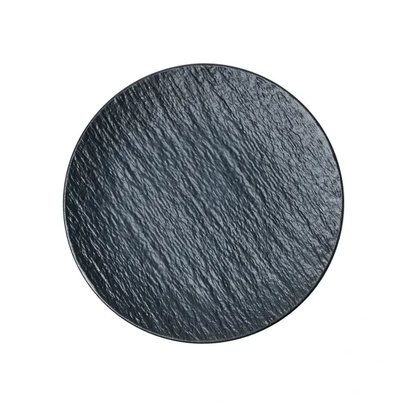 Тарелка круглая без борта 25,4 см, фарфор, серия Cloud Black, Home Chef, изображение 2