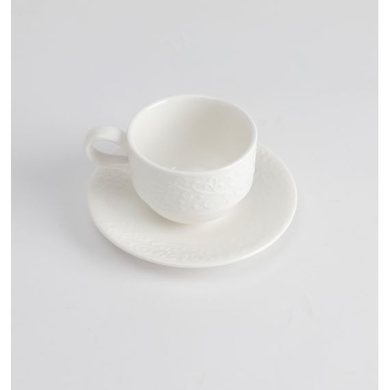 Чайная пара 180 мл (блюдце 14 см), фарфор, серия Floral, Home Chef