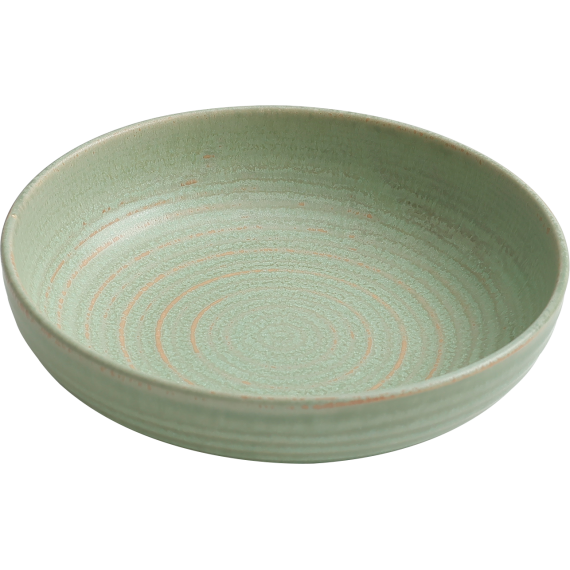 Салатник 18,5 см, h 4,2 см, серия Amber Green, Home Chef