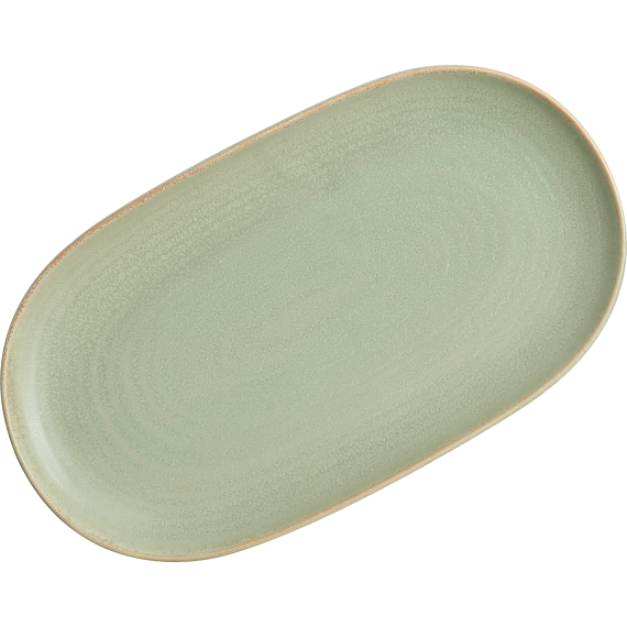 Блюдо овальное 35,5 х 21 см, h 3 см, серия Amber Green, Home Chef, изображение 2