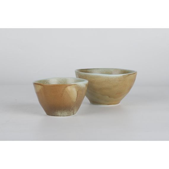 Салатник высокий с неровными краями 300 мл, 11 см, h 7 см, коричнево-бирюзовый,  серия Shade, Home Chef, изображение 11