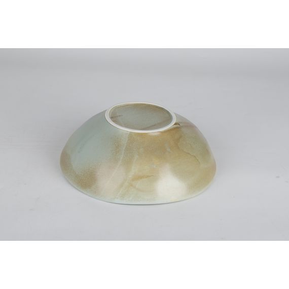 Салатник с неровными краями 1л, 24 см , h 7,5 см, коричнево-бирюзовый,  серия Shade, Home Chef, изображение 9