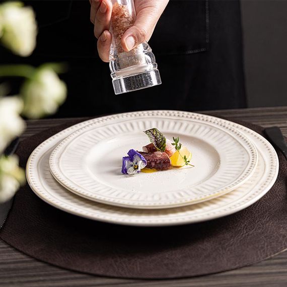 Тарелка обеденная 27 см, серия Villa Beige, Home Chef, изображение 3