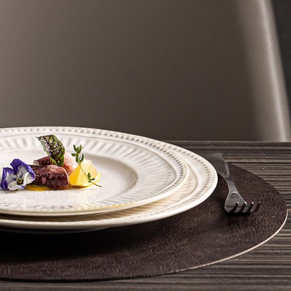 Тарелка обеденная 27 см, серия Villa Beige, Home Chef, изображение 2