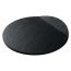 Блюдо для подачи круглое плоское с одним бортом 29 см, фарфор, серия Cloud Black, Home Chef